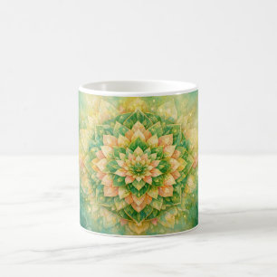 Elegante, komplizierte florale Mandala-Kunst Kaffeetasse