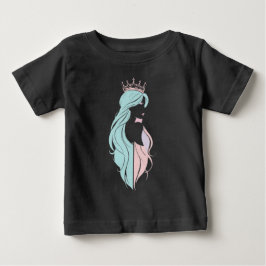 "Elegante Königin mit Krone" Pastelldesign Baby T-shirt