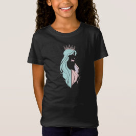 "Elegante Königin mit Krone" Pastelldesign T-Shirt