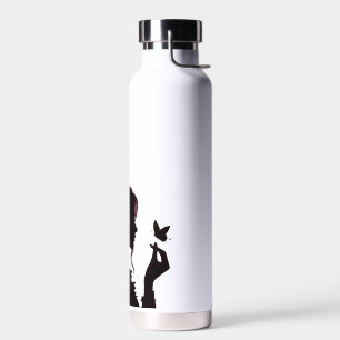 Elegante Königin-Silhouette Edelstahl-Wasserflasch Trinkflasche