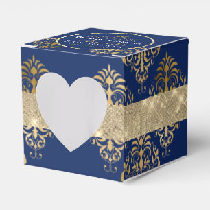 Elegante königliche Prinz-Baby-Party-Herz-Display Geschenkschachtel
