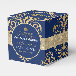 Elegante königliche Prinz-Baby-Shower-Geschenkbox Geschenkschachtel