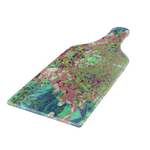 Elegante Korallen und Chartreuse Limelight Hydrang Schneidebrett