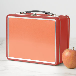 Elegante Korallenrote Lunchbox für Arbeits- oder S
