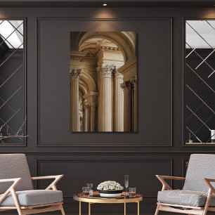 Elegante korinthische Säulen Klassische Architektu Poster