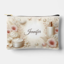 Elegante Kosmetiktasche mit floralem Design für Pr