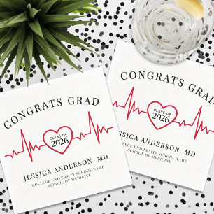 Elegante Krankenpflege Arzt Medizinisch Serviette