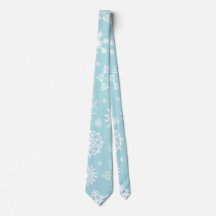 Elegante Krawatte der Weihnachtsschneeflocke-|