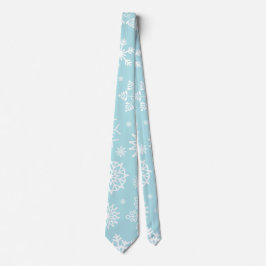 Elegante Krawatte der Weihnachtsschneeflocke-|
