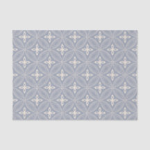 Elegante Kreise auf blauem Seidenpapier