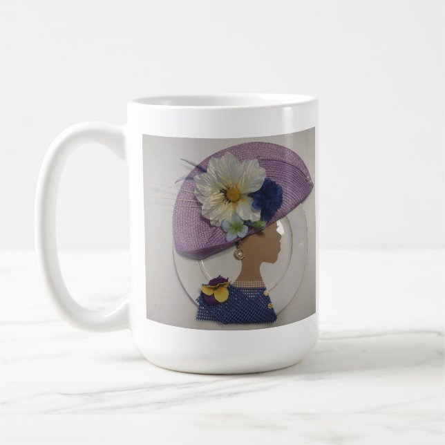 ELEGANTE KRONE - LAVENDEL KAFFEETASSE (Links)
