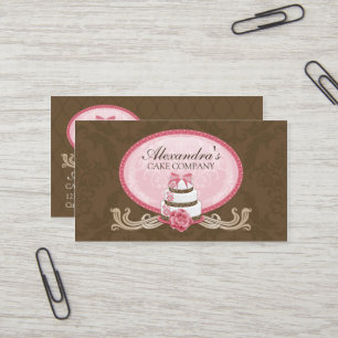 Elegante Kuchen-Bäckerei Visitenkarte