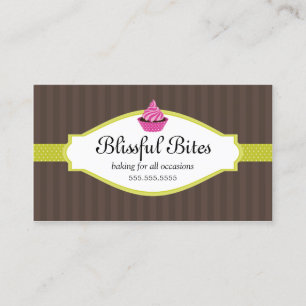 Elegante Kuchen-Bäckerei Visitenkarte