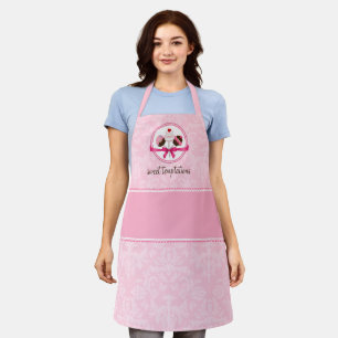 Elegante Kuchen-Pop und Damask Schürze