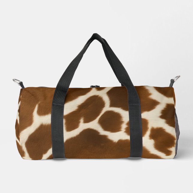 Elegante Kuh Imitate Leather Modern Collection Duffle Bag (Vorderseite)