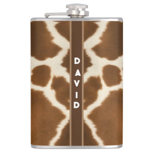 Elegante Kuh Imitate Leather Modern Collection Flachmann