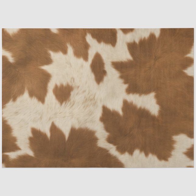 Elegante Kuh Imitate Leather Trendy Collection Seidenpapier (Vorderseite)