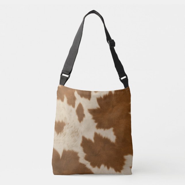 Elegante Kuh Imitate Leather Trendy Collection Tragetaschen Mit Langen Trägern (Vorderseite)