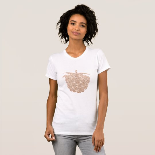 elegante Küken-RosengoldGlitterbeere T-Shirt