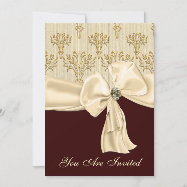Elegante kundenspezifische einladung (Vorderseite)