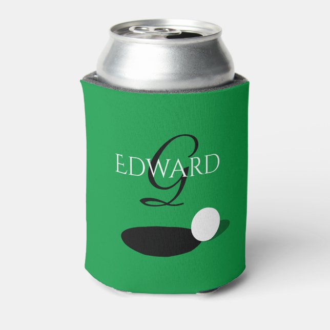 Elegante, kundenspezifische Mongram Golf kann für  Dosenkühler (Kanne Rückseite)