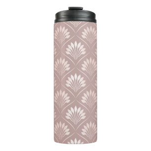 Elegante Kunst Deko Gold Gitter Muster Thermosbecher