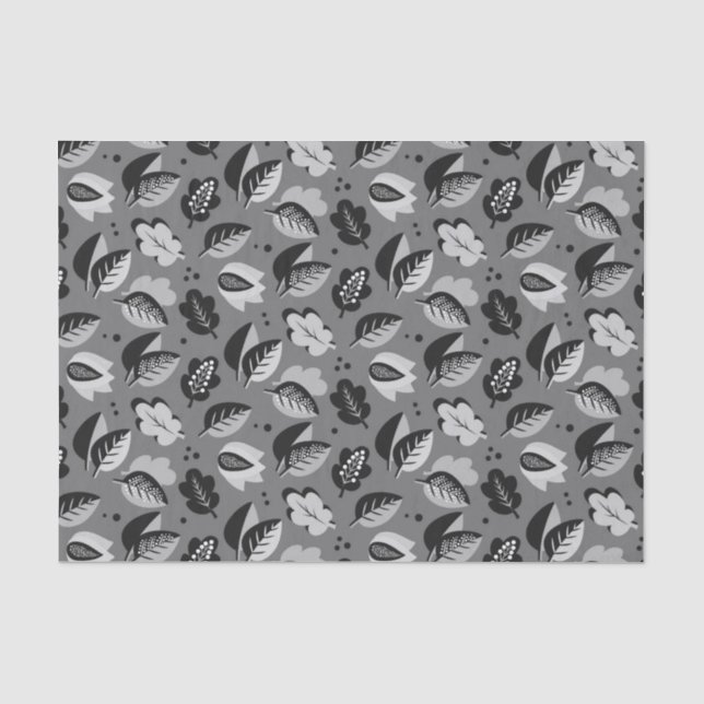 Elegante Kunst-Deko-Herbstlaub-Herbst-Muster Seidenpapier (Vorderseite)