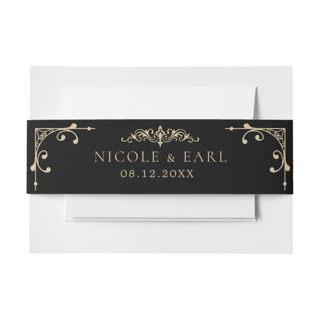 Elegante Kunst, Dichtung und Musik Einladungsbanderole (Vorderseite Beispiel)