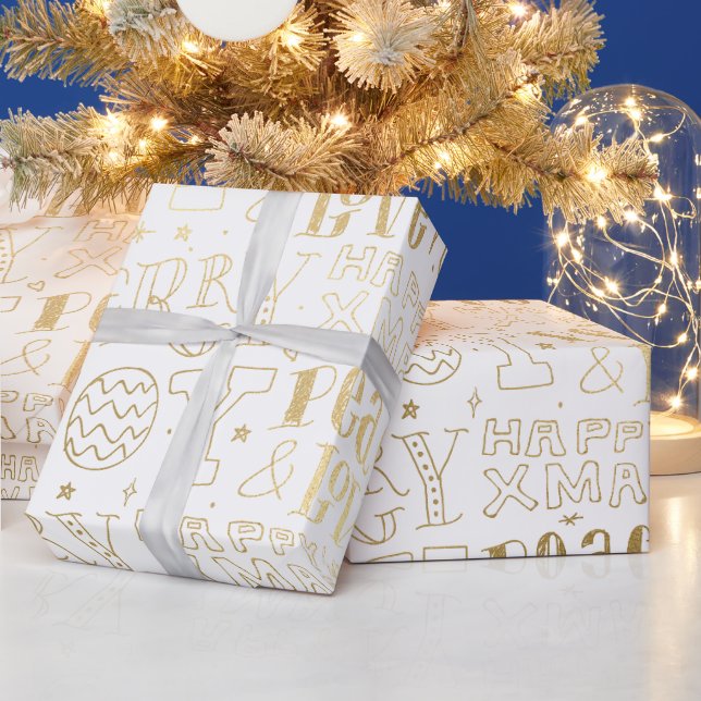 Elegante Kunst, Dichtung und Musik Geschenkpapier (Feiertage)