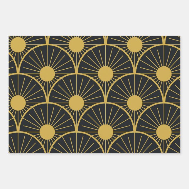 Elegante Kunst, Dichtung und Musik Geschenkpapier Set (Vorderseite)