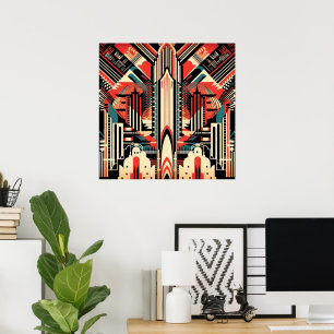 Elegante Kunst, Dichtung und Musik Poster