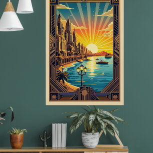 Elegante Kunst, Dichtung und Musik Poster