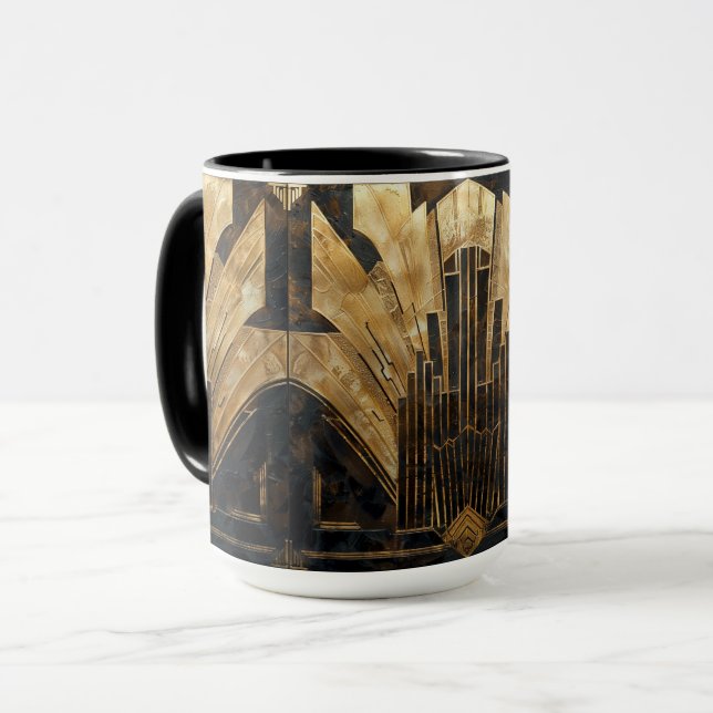 Elegante Kunst, Dichtung und Musik Tasse (Vorderseite Links)