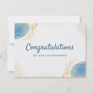Elegante Kunst gratulieren zu Ihrer Leistung Postkarte