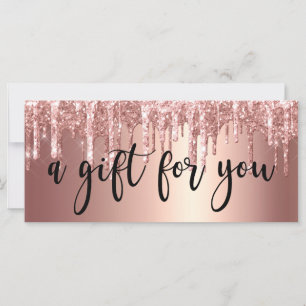 Elegante Kupfer-Rose Gold Glitzer Tropfen Nägel
