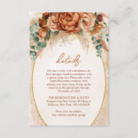 Elegante Kupfer- und Bordeaux-Blume - Details