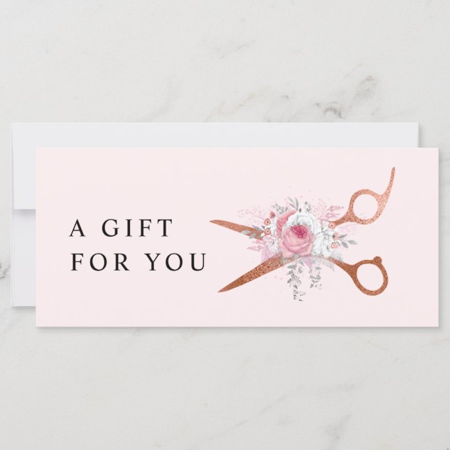 Elegante Kupferschere aus Rose (Vorderseite)