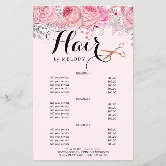 Elegante Kupferschere-Rose Flyer (Vorne)
