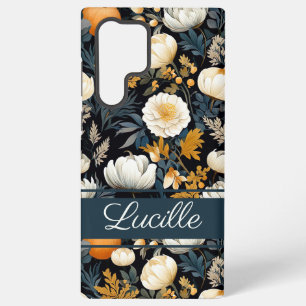 Elegante Kürbis und Blume fallen Muster Samsung Galaxy Hülle