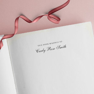 Elegante Kursivschrift Klassisch Dieses Buch Gehör Permastempel