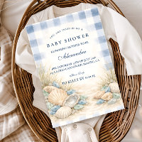 Elegante Küsten-Muschel-Babyparty
