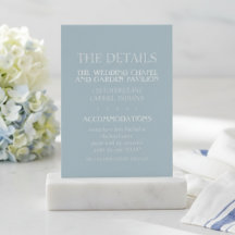 Elegante Küstenblaue Moderne Hochzeit