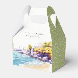 Elegante Küstenstrasse Sand Beach Rocky Seascape H Geschenkschachtel
