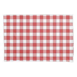 Elegante Landschaft Picnic White Red Checkered Kissenbezug