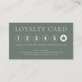 Elegante Landschaft Torn Edge Flat Loyalty Card Treuekarte
