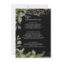 Elegante Lantern Winter Schwarz Holly Details
