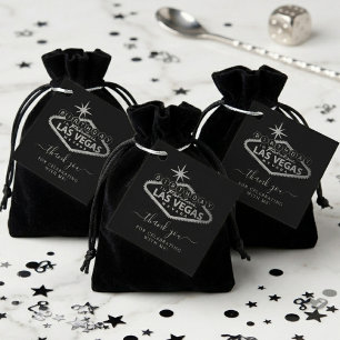 Elegante Las Vegas Geburtstagsfeier Danke Geschenkanhänger