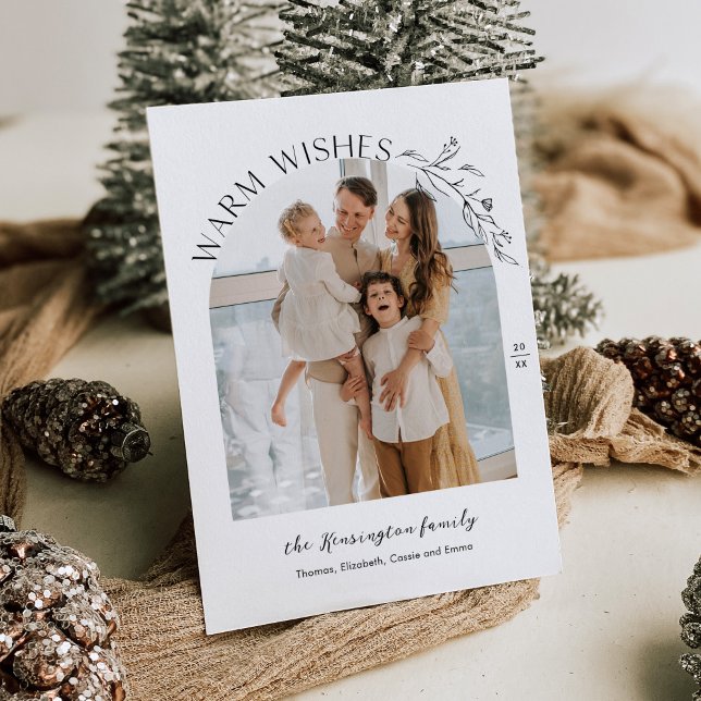 Elegante Laurels Arch Foto Einladung (Von Creator hochgeladen)