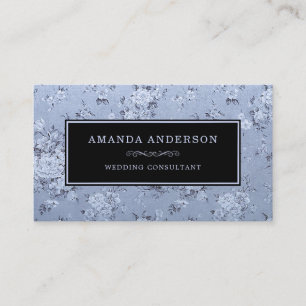 Élégante Lavande Florale Vintage CARTE DE VISITE