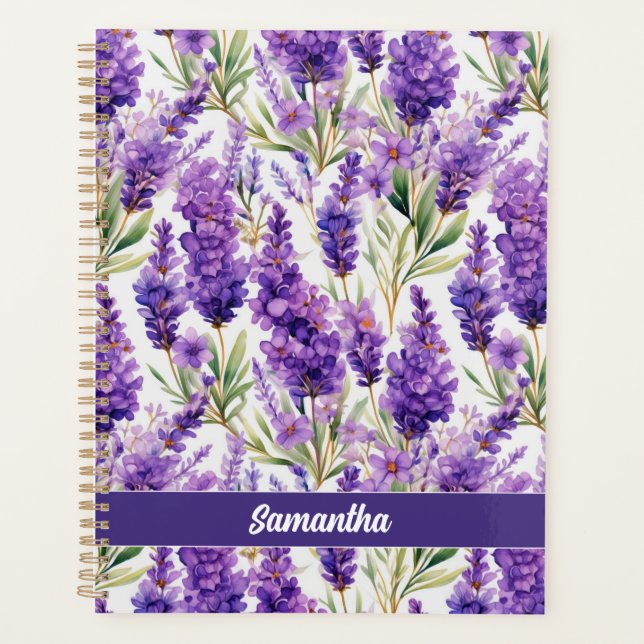 Elegante Lavender-Blume Planer (Vorderseite)